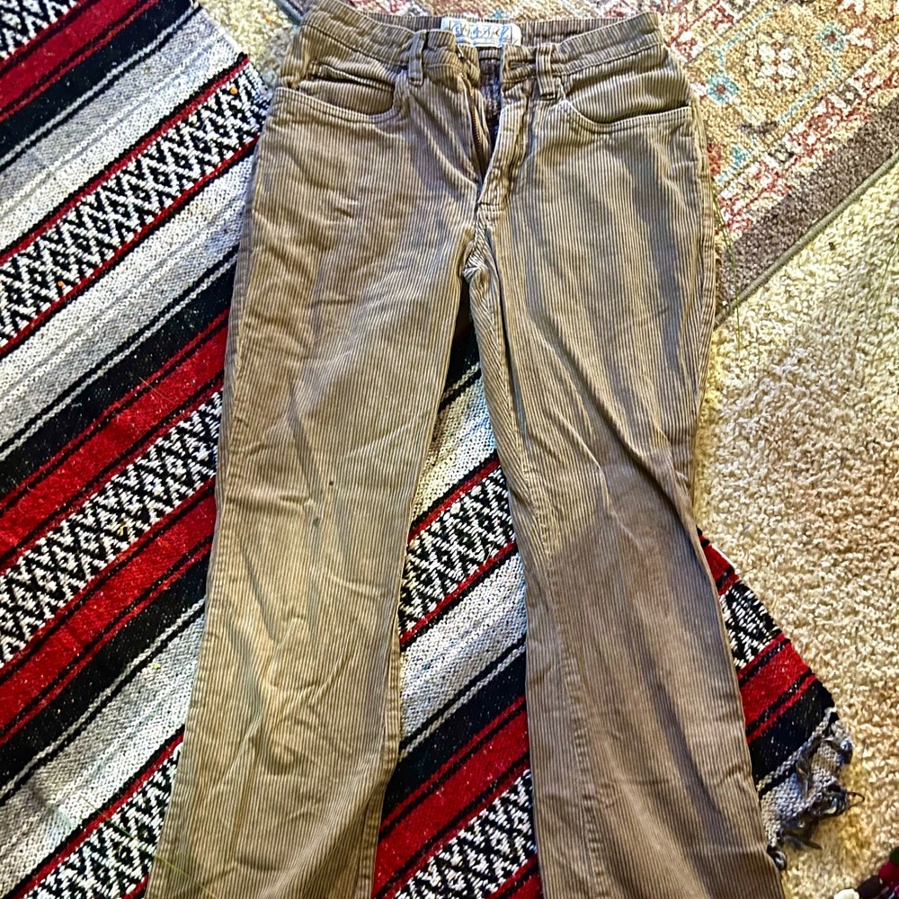 Brown Corduroy Women Jeans